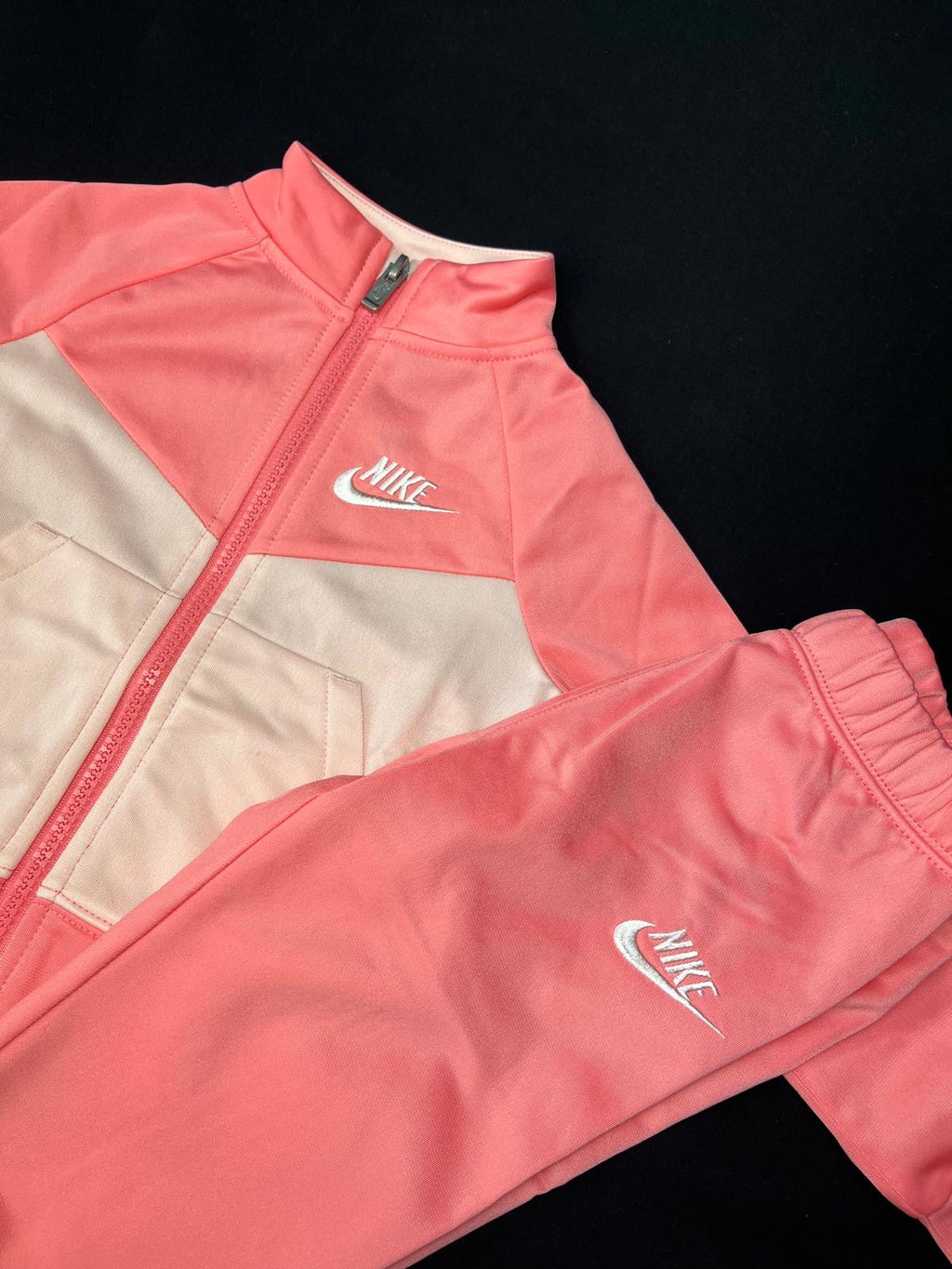 Kids Nike Coral Beige Tracksuit