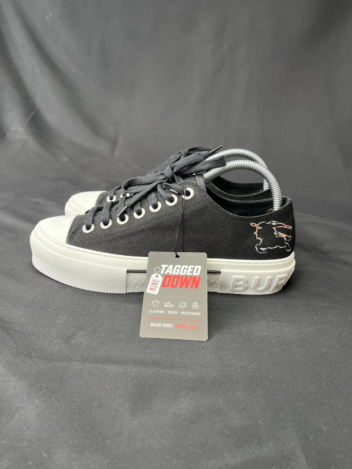 Burberry Jack Low Canvas Trainers – Black