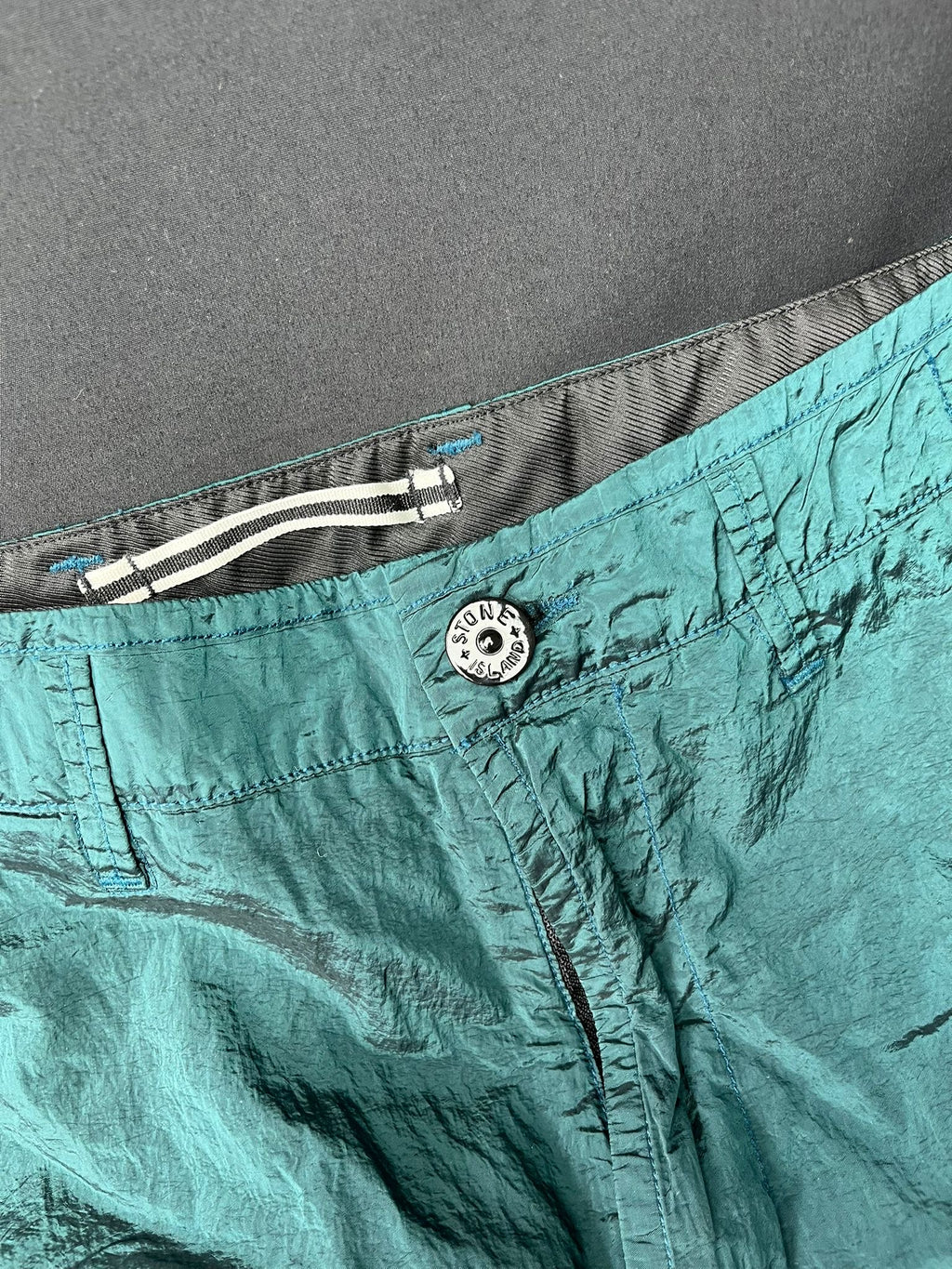Stone Island Nylon Metal Turquoise Cargo Pants