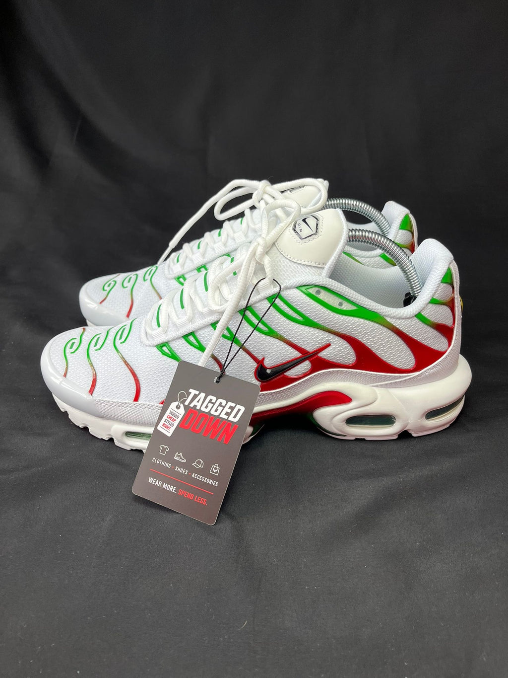 Nike Air Max Plus TN White Green Red Trainers