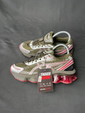 ASICS GEL-KINETIC trainers in khaki and red colourway brand new in original box.
