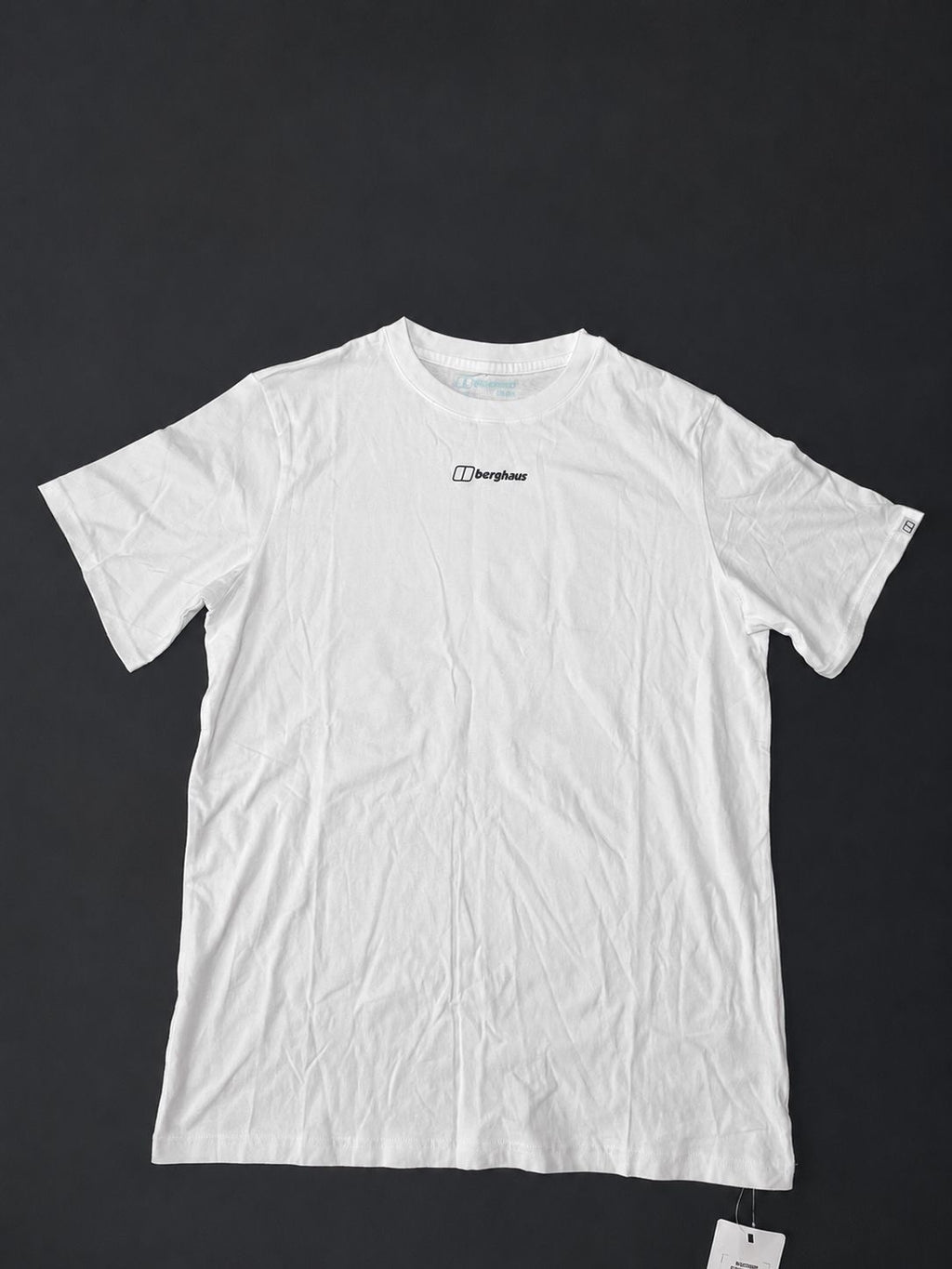 Berghaus women’s white crew neck T-shirt with embroidered chest logo, brand new with tags.