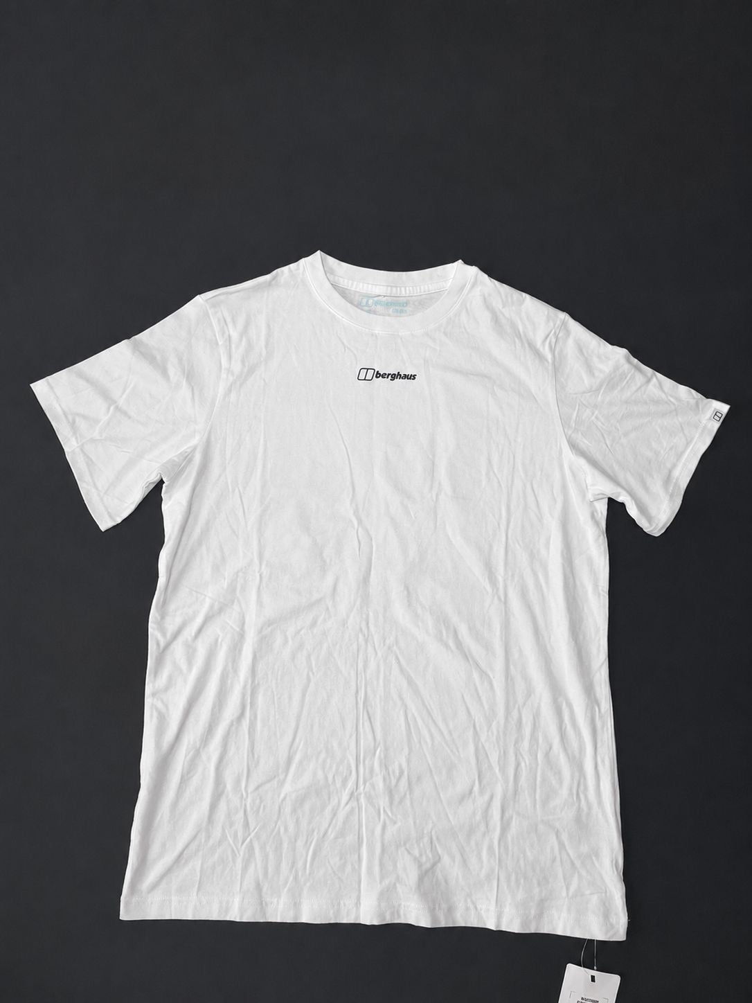 Berghaus women’s white crew neck T-shirt with embroidered chest logo, brand new with tags.