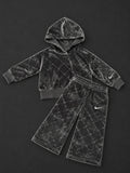 Infant Nike Black Velour Tracksuit with hoodie and matching joggers, brand new with tags.