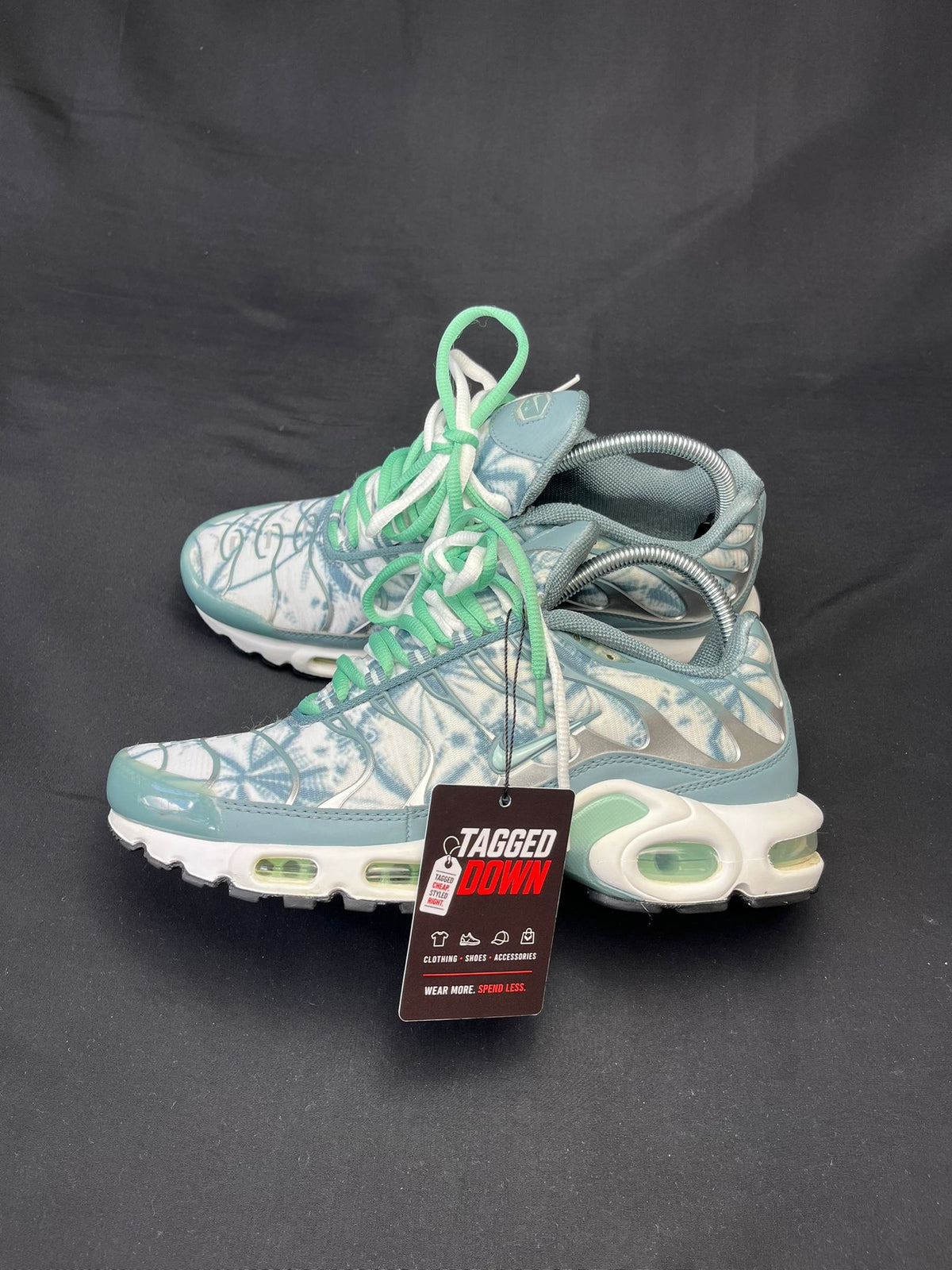 Nike Air Max Plus TN Light Blue White Mint Green trainers UK Size 7