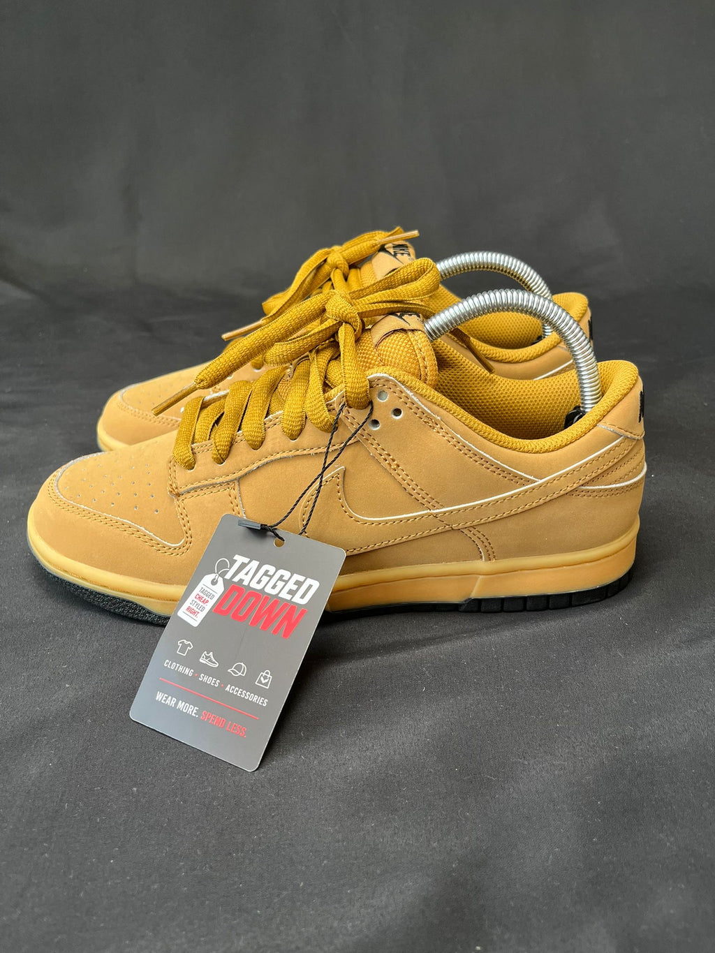 Nike Dunk Low Wheat trainers side view UK Size 7