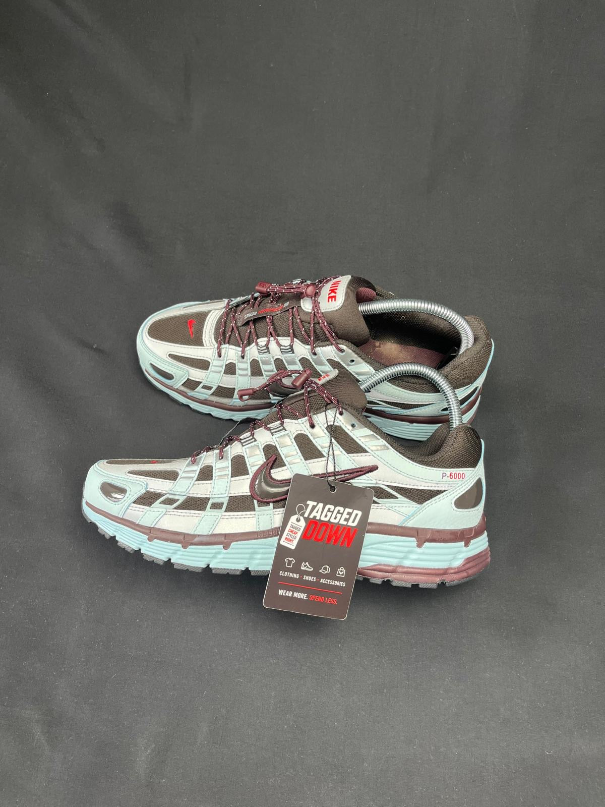 Nike P-6000 trainers in Brown and Light Blue colourway worn once like new.