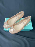Vivienne Westwood x Melissa nude Orb sandals, UK size 7, pre-owned in good condition with general wear.